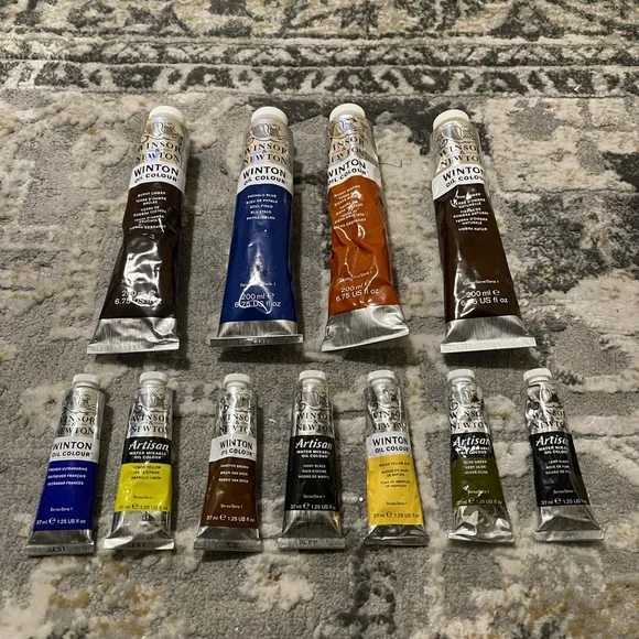 Winsor & Newton: Winton & Artisan Paint Bundle - 6.75floz and 1.25floz Tubes - Picture 4 of 7